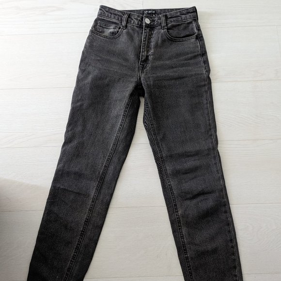 Frank and Oak Stevie denim mom jeans faded black - Picture 1 of 7